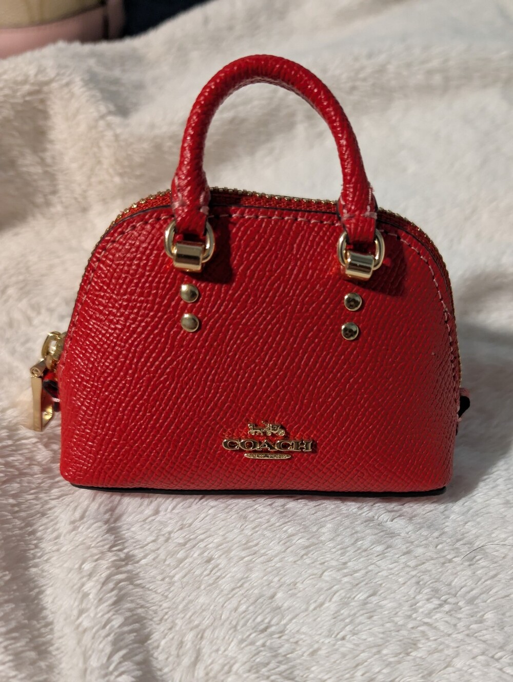 Coach Red Mini Kate Bag Charm